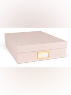 SUGAR PAPER NWT Essentials Document box -blush pink